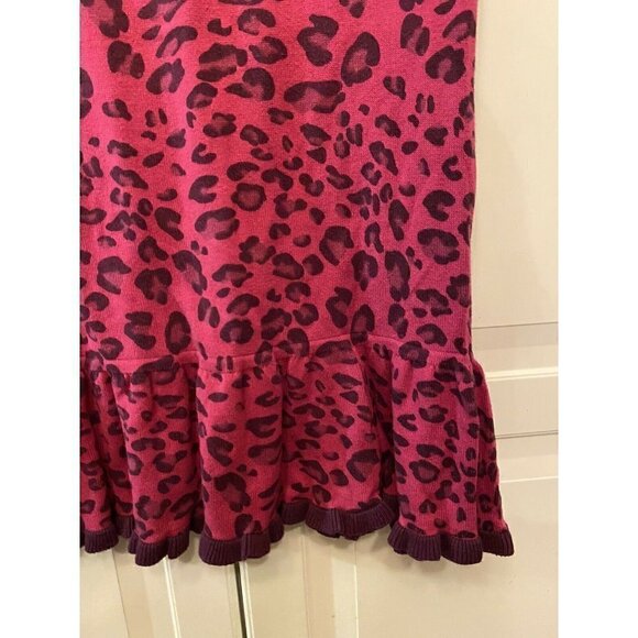 Hartstrings 7/8 Plum Animal‎ Print Sweater Dress - Picture 3 of 5